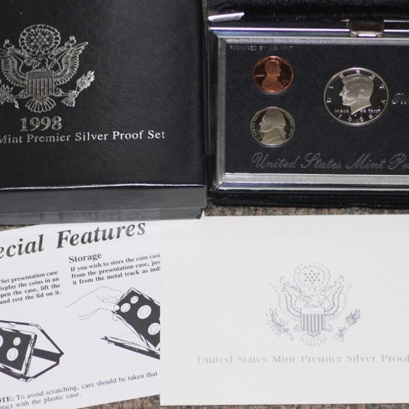 U.S. Mint Premier Silver Proof Set - 1998 - Picture 2 of 12